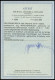 Dt. Reich 97AIM O, 1905, 5 M. Ministerdruck, Rahmen Dkl`gelbocker Quarzend, Fotoattest Jäschke-L.: Die Marke Ist Farbfri - Oblitérés