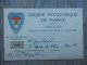 CARTE DE MEMBRE SOCIETE MYCOLOGIQUE DE FRANCE 1956 - Cartes De Membre