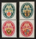 1928-1929**) Deutsche Nothilfe : Landeswappen S 50**) + S 68**) - Markenheftchen  & Se-tenant