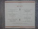 MENU LE CLUB GASTRONOMIQUE DU CINEMA 11 MARS 1952 - Menus