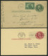 GANZSACHEN 1893-1951, 5 Verschiedene Gebrauchte Frage- Und Antwortkarten (Paid Reply Postal Cards) Komplett, Feinst/Prac - Sonstige & Ohne Zuordnung