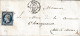 Lettre De PARIS Du 25 Juin 1955 Via CHAMPEAUX (seine Et Marne) - 1853-1860 Napoléon III