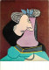 Art - Peinture - Pablo Picasso - Le Chapeau De Paille Au Feuillage Bleu - Carte Neuve - CPM - Voir Scans Recto-Verso - Peintures & Tableaux