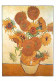 Art - Peinture - Vincent Van Gogh - Tournesols - Description Du Tableau Au Dos - CPM - Voir Scans Recto-Verso - Peintures & Tableaux