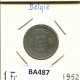 1 FRANC 1952 DUTCH Text BELGIEN BELGIUM Münze #BA487.D.A - 1 Franc