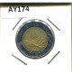 500 LIRE 1998 ITALIE ITALY Pièce BIMETALLIC #AY174.2.F.A - 500 Liras