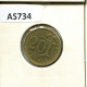 20 PENNYA 1972 FINLANDE FINLAND Pièce #AS734.F.A - Finlande