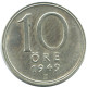 10 ORE 1949 SWEDEN SILVER Coin #AD072.2.U.A - Schweden