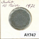 10 PAISE 1972 INDIA Moneda #AY747.E.A - Inde