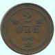 2 ORE 1902 SWEDEN Coin #AC942.2.U.A - Suède