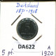 5 PFENNIG 1920 A ALEMANIA Moneda GERMANY #DA622.2.E.A - 5 Renten- & 5 Reichspfennig