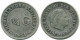 1/4 GULDEN 1954 NIEDERLÄNDISCHE ANTILLEN SILBER Koloniale Münze #NL10873.4.D.A - Niederländische Antillen