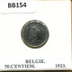 50 CENTIMES 1923 DUTCH Text BÉLGICA BELGIUM Moneda #BB154.E.A - 50 Cents