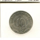 10 DINARA 1977 YUGOSLAVIA Coin #AS605.U.A - Yougoslavie