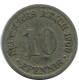 10 PFENNIG 1900 D GERMANY Coin #DB299.U.A - 10 Pfennig