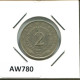 2 DINARA 1981 JUGOSLAWIEN YUGOSLAVIA Münze #AW780.D.A - Joegoslavië