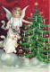 ANGEL CHRISTMAS Holidays Vintage Postcard CPSM #PAJ300.A - Engel