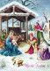 Vergine Maria Madonna Gesù Bambino Natale Religione Vintage Cartolina CPSM #PBB849.A - Vergine Maria E Madonne