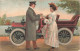 ILLUSTRATEURS - NON SIGNES - Femme - Homme - Voiture - Colorisé - Carte Postale Ancienne - Sin Clasificación