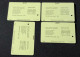 Singapore SMRT TransitLink Metro Train Subway Ticket Card, CIVIC INSTITUTIONAL BUILDING EDITION, Set Of 4 Used Cards - Singapur