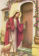JÉSUS-CHRIST Christianisme Religion Vintage Carte Postale CPSM #PBP755.A - Gesù