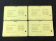 Singapore SMRT TransitLink Metro Train Subway Ticket Card, PRESERVATION OF MONUMENTS BOARD, Set Of 4 Used Cards - Singapur