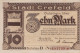 3 MARK 1918 Stadt KREFELD Rhine DEUTSCHLAND Notgeld Papiergeld Banknote #PG370 - [11] Emissioni Locali