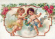 ANGEL Happy New Year Christmas Vintage Postcard CPSM #PAS731.GB - Engel