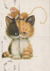 CAT KITTY Animals Vintage Postcard CPSM #PAM146.GB - Chats