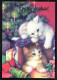 CAT KITTY Animals Vintage Postcard CPSM #PAM460.GB - Chats