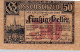 50 HELLER 1920 Stadt WACHAU Niedrigeren Österreich Notgeld Banknote #PD948 - [11] Emisiones Locales
