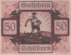 50 HELLER 1920 Stadt SCHILDORN Oberösterreich Österreich Notgeld Banknote #PF202 - [11] Emissions Locales