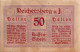 50 HELLER 1920 Stadt REICHERSBERG Oberösterreich Österreich Notgeld #PE536 - Lokale Ausgaben
