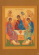 PAINTING SAINTS Christianity Religion Vintage Postcard CPSM #PBQ157.GB - Quadri, Vetrate E Statue