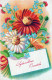 FLEURS Vintage Carte Postale CPSMPF #PKG014.FR - Fleurs