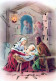 Vierge Marie Madone Bébé JÉSUS Noël Religion Vintage Carte Postale CPSM #PBB808.FR - Vierge Marie & Madones