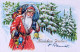 BABBO NATALE Natale Vintage Cartolina CPSM #PAK887.IT - Santa Claus