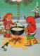 BABBO NATALE Natale Vintage Cartolina CPSM #PAK417.IT - Santa Claus