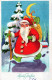 BABBO NATALE Natale Vintage Cartolina CPSMPF #PAJ500.IT - Santa Claus