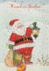 BABBO NATALE Natale Vintage Cartolina CPSM #PAJ568.IT - Santa Claus