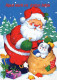 BABBO NATALE Natale Vintage Cartolina CPSM #PAJ637.IT - Santa Claus