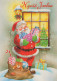 BABBO NATALE Natale Vintage Cartolina CPSM #PAK197.IT - Santa Claus