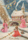 ANGELO Buon Anno Natale Vintage Cartolina CPSM #PAG978.IT - Angeli