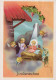 ANGELO Buon Anno Natale Vintage Cartolina CPSM #PAH731.IT - Angeles