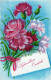 FLOWERS Vintage Ansichtskarte Postkarte CPSMPF #PKG015.DE - Blumen