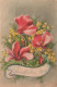 FLOWERS Vintage Ansichtskarte Postkarte CPA #PKE713.DE - Fleurs