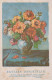 FLOWERS Vintage Ansichtskarte Postkarte CPA #PKE592.DE - Fleurs