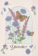 SCHMETTERLINGE Tier Vintage Ansichtskarte Postkarte CPSM #PBS445.DE - Mariposas