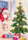 WEIHNACHTSMANN SANTA CLAUS Neujahr Weihnachten Vintage Ansichtskarte Postkarte CPSM #PBL467.DE - Santa Claus