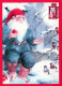 WEIHNACHTSMANN SANTA CLAUS Neujahr Weihnachten Vintage Ansichtskarte Postkarte CPSM #PBL008.DE - Santa Claus